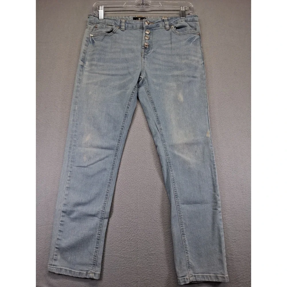 7 for All Mankind The Pegg Jeans‎ Youth Size 14 Straight Leg